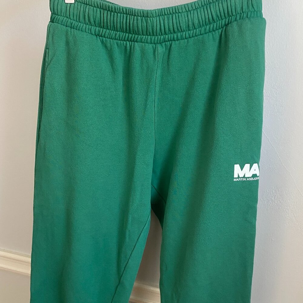 MARTIN ASBJORN GREEN SWEATPANTS SIZE SMALL